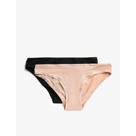 2 pieces de CULOTTES FEMME - NOIR & beige