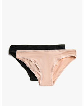 2 pieces de CULOTTES FEMME - NOIR & beige