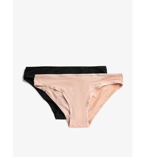 2 pieces de CULOTTES FEMME - NOIR & beige