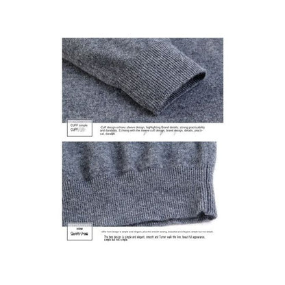 Tricot pour homme col V Gris foncé