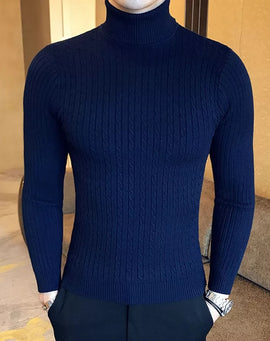 Cachemire pull homme bleu